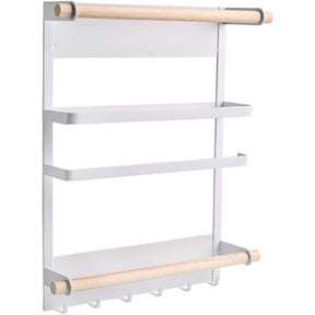 Prateleira Organizador Magnetico Cozinha Geladeira Porta Temperos Metal