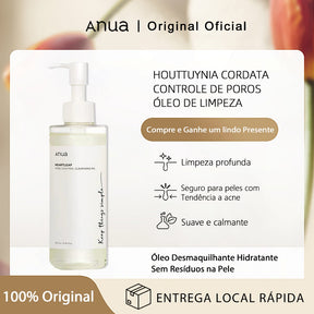 Anua Heartleaf Óleo Limpeza Para Controle De Poros Remoção De Cravos Profunda Removedor De Maquiagem Cleansing oil