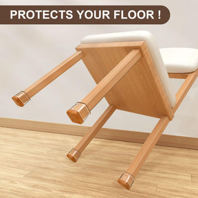 Kit 16 Peças Protetor Para O Pé Da Cadeira Mesa De Silicone