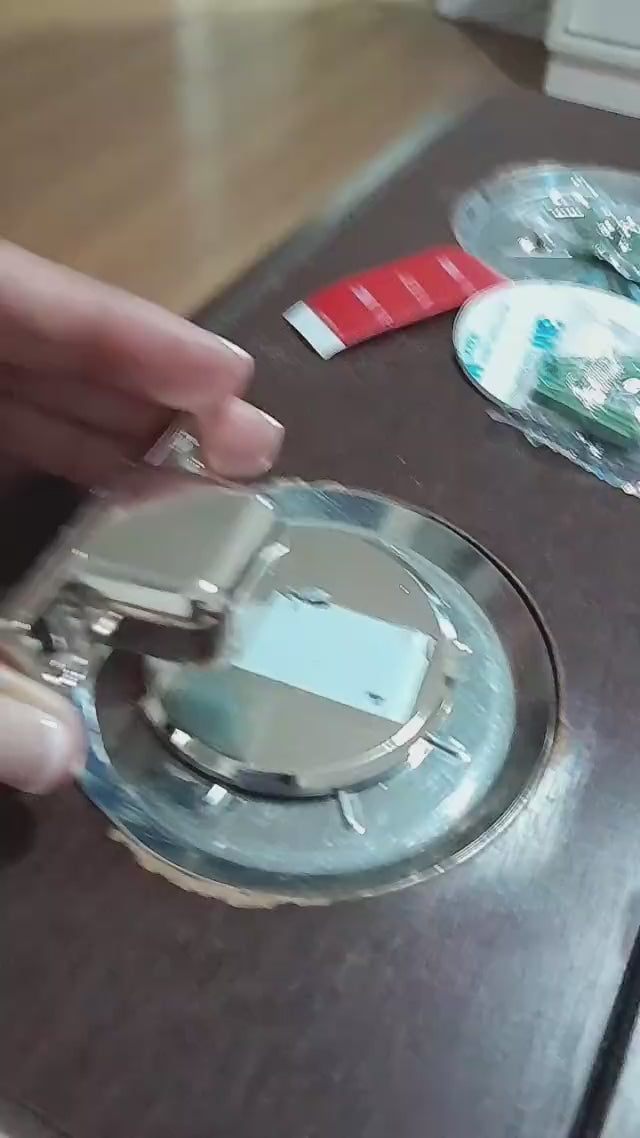 Kit 4 Prendedor de Porta Magnético Slim Cromado