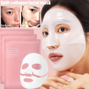 Máscara Facial De Colágeno-Máscaras Faciais Hidratantes Profundas Descartáveis Divididas-Hidratante Boost Cuidados Com A