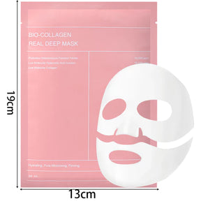 Máscara Facial De Colágeno-Máscaras Faciais Hidratantes Profundas Descartáveis Divididas-Hidratante Boost Cuidados Com A