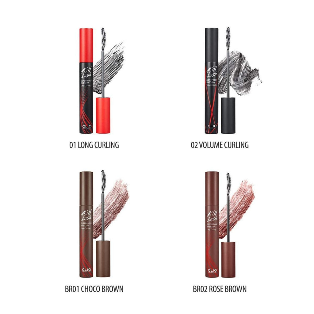 CLIO Kill Lash Superproof Mascara, (7g / Mini 3.5g) | Ultra-Volumizing, Smudge-Proof, Clump-Free, Curl-Holding, Long-Lasting [NO BOX]