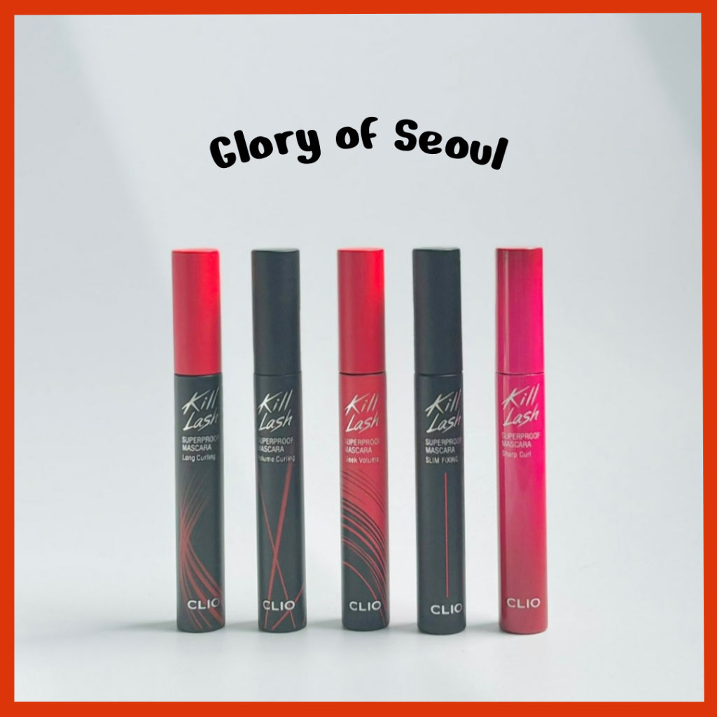 CLIO Kill Lash Superproof Mascara, (7g / Mini 3.5g) | Ultra-Volumizing, Smudge-Proof, Clump-Free, Curl-Holding, Long-Lasting [NO BOX]